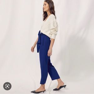 ARITZIA Wilfred Tie Front dress pants in royal blue